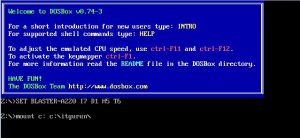 Dosbox, itgurun